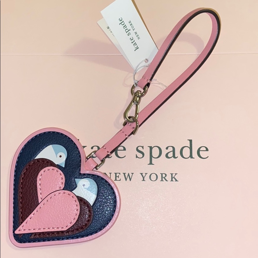 NWT authentic KS love Birds Keyfob
